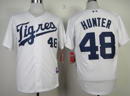 Detroit Tigers #48 Torii Hunter 2013 White Jersey