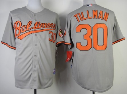 Baltimore Orioles #30 Chris Tillman Gray Jersey