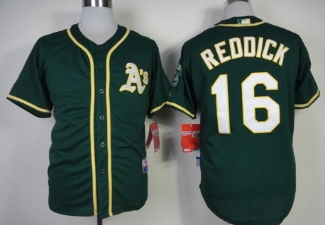 Oakland Athletics #16 Josh Reddick 2014 Green Jersey