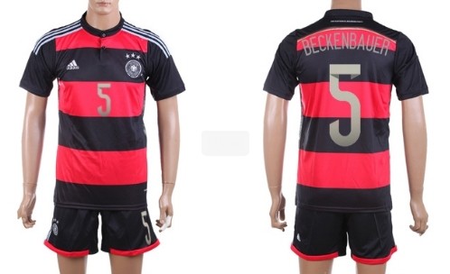 2014 World Cup Germany #5 Beckenbauer Away Soccer Shirt Kit