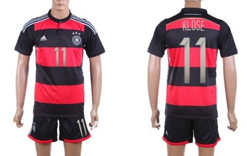 2014 World Cup Germany #11 Klose Away Soccer Shirt Kit