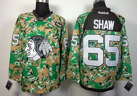 Chicago Blackhawks #65 Andrew Shaw 2014 Camo Jersey