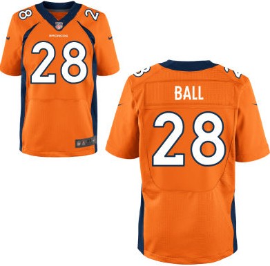 Nike Denver Broncos #28 Montee Ball 2013 Orange Elite Jersey