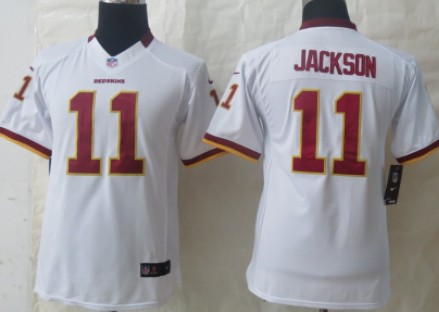 Nike Washington Redskins #11 DeSean Jackson White Limited Kids Jersey