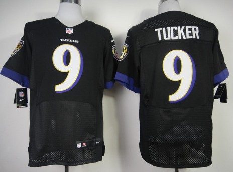 Nike Baltimore Ravens #9 Justin Tucker 2013 Black Elite Jersey