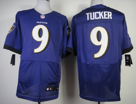 Nike Baltimore Ravens #9 Justin Tucker 2013 Purple Elite Jersey