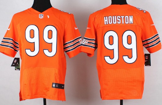 Nike Chicago Bears #99 Lamarr Houston Orange Elite Jersey