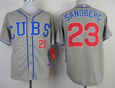Chicago Cubs #23 Ryne Sandberg 2014 Gray Jersey