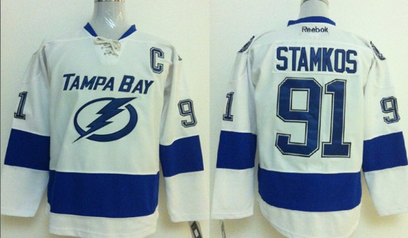 Tampa Bay Lightning #91 Steven Stamkos New White Jersey