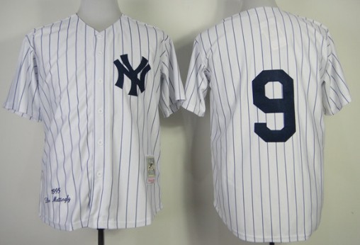 New York Yankees #9 Roger Maris 1961 White Throwback Jersey