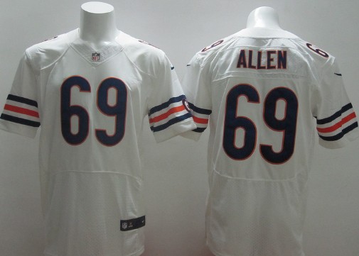 Nike Chicago Bears #69 Jared Allen White Elite Jersey