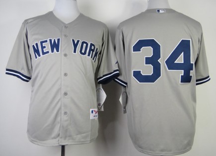 New York Yankees #34 Michael Pineda Gray Jersey