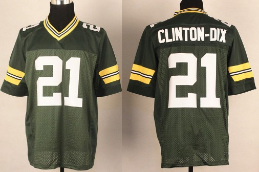 Nike Green Bay Packers #21 Ha Ha Clinton-Dix Green Elite Jersey