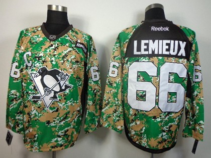 Pittsburgh Penguins #66 Mario Lemieux 2014 Camo Jersey