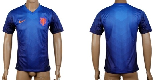 2014 World Cup Holland Blank (or Custom) Away Soccer AAA+ T-Shirt