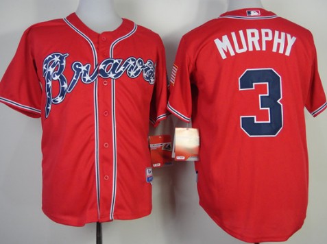 Atlanta Braves #3 Dale Murphy 2014 Red Jersey
