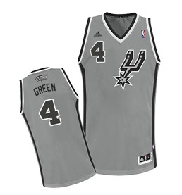 San Antonio Spurs #4 Danny Green Gray Swingman Jersey