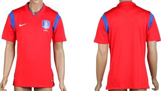 2014 World Cup Korea Blank (or Custom) Home Soccer AAA+ T-Shirt