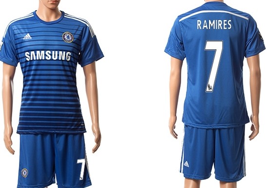2014/15 Chelsea FC #7 Ramires Home Soccer Shirt Kit
