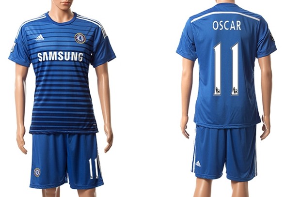 2014/15 Chelsea FC #11 Oscar Home Soccer Shirt Kit