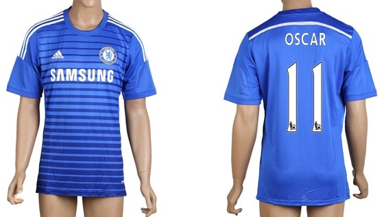 2014/15 Chelsea FC #11 Oscar Home Soccer AAA+ T-Shirt