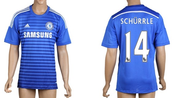 2014/15 Chelsea FC #14 Schurrle Home Soccer AAA+ T-Shirt
