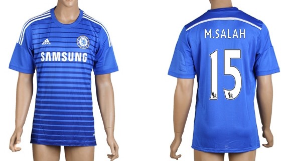 2014/15 Chelsea FC #15 M.Salah Home Soccer AAA+ T-Shirt
