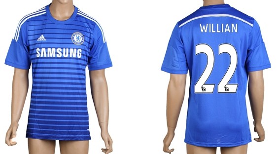2014/15 Chelsea FC #22 Willian Home Soccer AAA+ T-Shirt