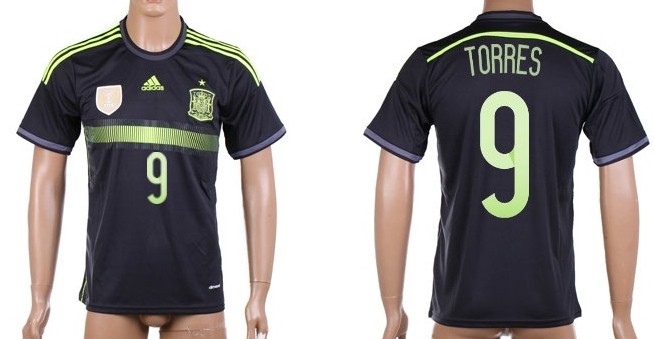 2014 World Cup Spain #9 Torres Away Soccer AAA+ T-Shirt