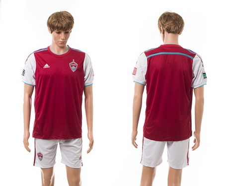2015-16 Colorado Rapids Customized Home Soccer Shirt Kit