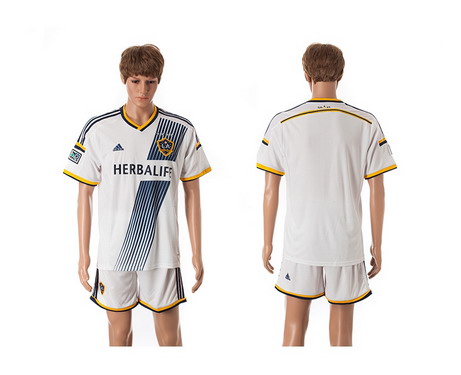 2015-16 Los Angels Galaxy Blank Home Soccer Shirt Kit