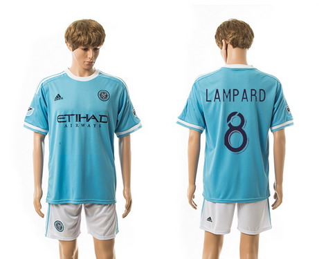 2015-16 New York City FC #8 Lampard Home Soccer Shirt Kit