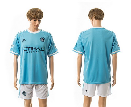 2015-16 New York City FC Customized Home Soccer Shirt Kit