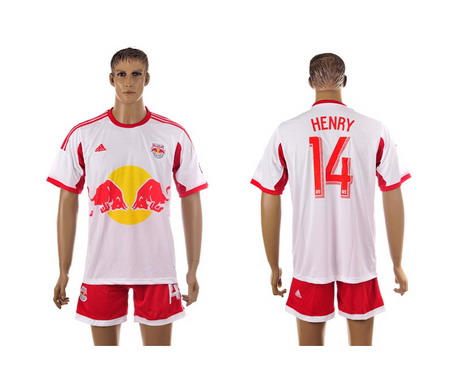 2015-16 New York s #14 Henry Home Soccer Shirt Kit
