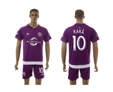 2015-16 Orlando City SC #10 Kaka Home Soccer Shirt Kit