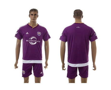 2015-16 Orlando City SC Blank Home Soccer Shirt Kit
