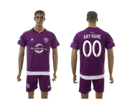 2015-16 Orlando City SC Customized Home Soccer Shirt Kit
