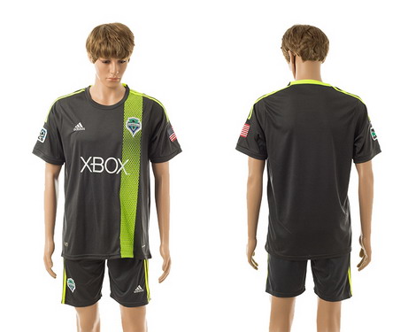 2015-16 Seattle Sounders Blank Away Soccer Shirt Kit