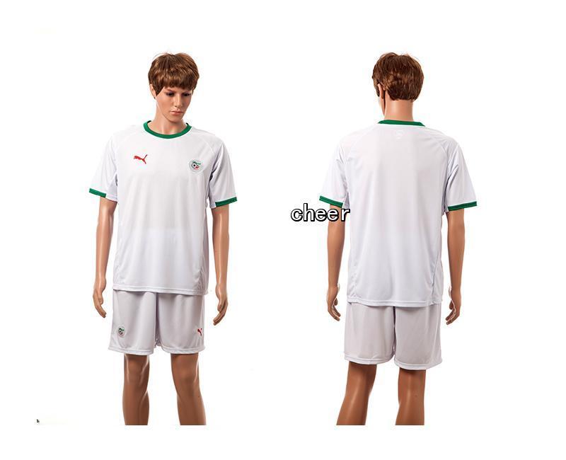 2015 Algeria Blank White Home Soccer Country Jersey