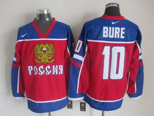 2015 Men's Team Russia #10 Pavel Bure Red Jersey