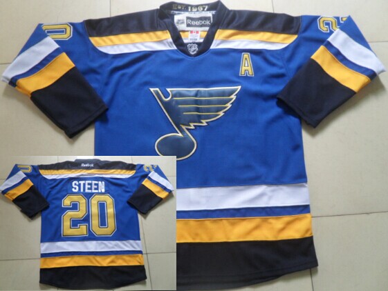 St. Louis Blues #20 Alexander Steen 2014 Blue Jersey