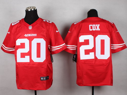 Nike San Francisco 49ers #20 Perrish Cox Red Elite Jersey