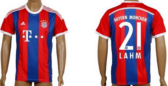 2014/15 Bayern Munchen #21 Lahm Home Soccer AAA+ T-Shirt