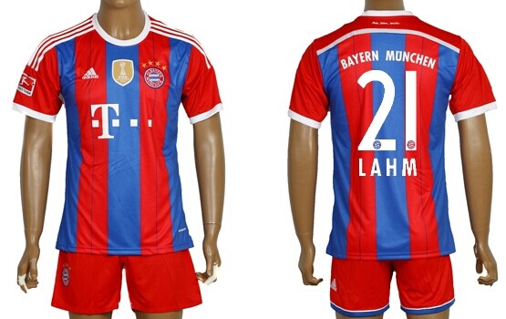 2014/15 Bayern Munchen #21 Lahm Home Soccer Shirt Kit