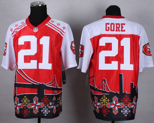Nike San Francisco 49ers #21 Frank Gore 2015 Noble Fashion Elite Jersey