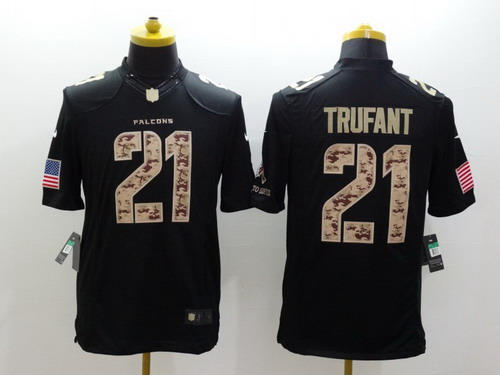 Nike Atlanta Falcons #21 Desmond Trufant Salute to Service Black Limited Jersey