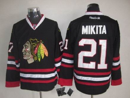Chicago Blackhawks #21 Stan Mikita Black Jersey