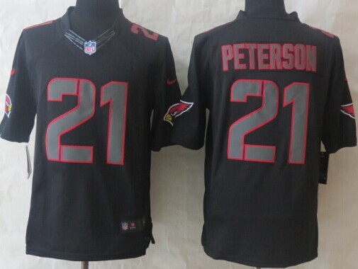 Nike Arizona Cardinals #21 Patrick Peterson Black Impact Limited Jersey