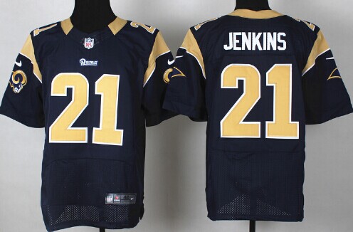 Nike St. Louis Rams #21 Janoris Jenkins Navy Blue Elite Jersey