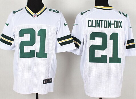 Nike Green Bay Packers #21 Ha Ha Clinton-Dix White Elite Jersey